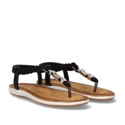 Mulher Exe Shoes Sandálias Planas*Sandalia Plana F8043-Ex15 Preto