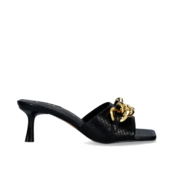 Mulher Exe Shoes Sandálias De Salto*Sandalia Salto Baixo Betta-300 Preto