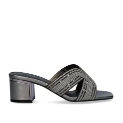Mulher Exe Shoes Sandálias De Salto*Sandalia Salto Baixo De Isabel-590 Pewter